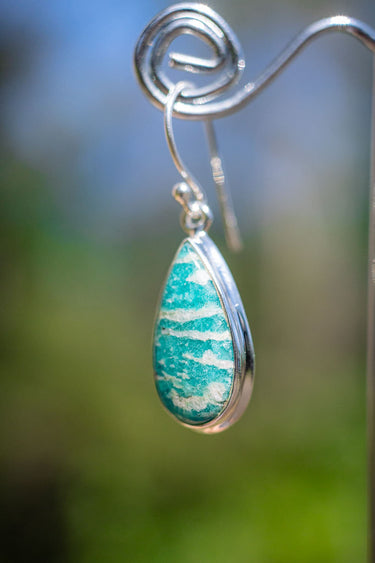 Amazonite Teardrop Earrings